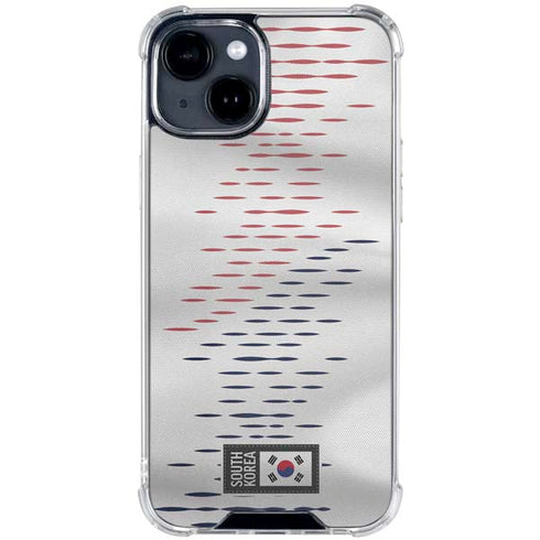 South Korea Soccer Flag iPhone 15 Clear Case